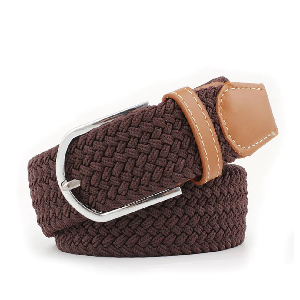 TuffRider FlexiFit Stretch Braided Riding Belt Dark Coffee