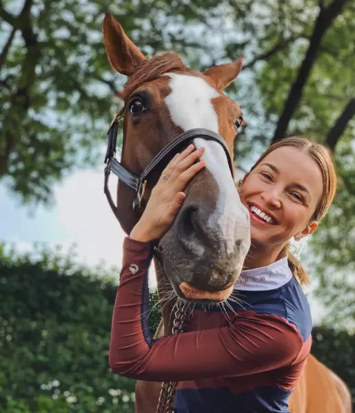 Sophie Schooling Shirts Navy/Brown