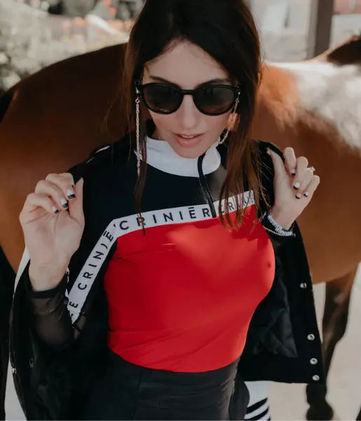 Estella Schooling Shirts Black-Red