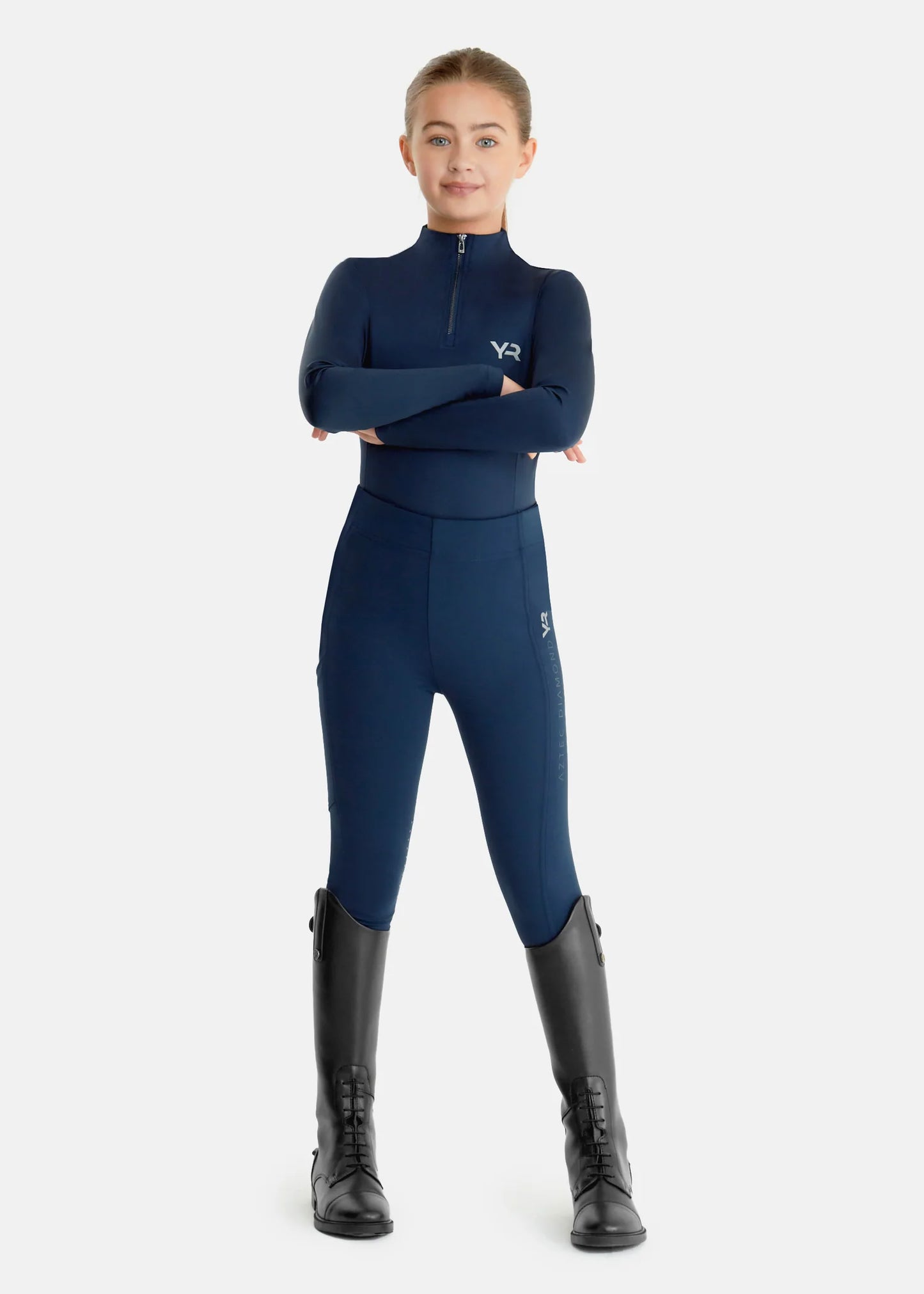 YR Navy Fulls Seat Leggings