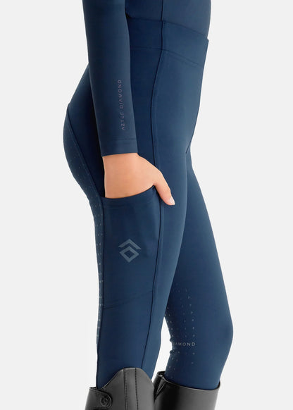 YR Navy Fulls Seat Leggings