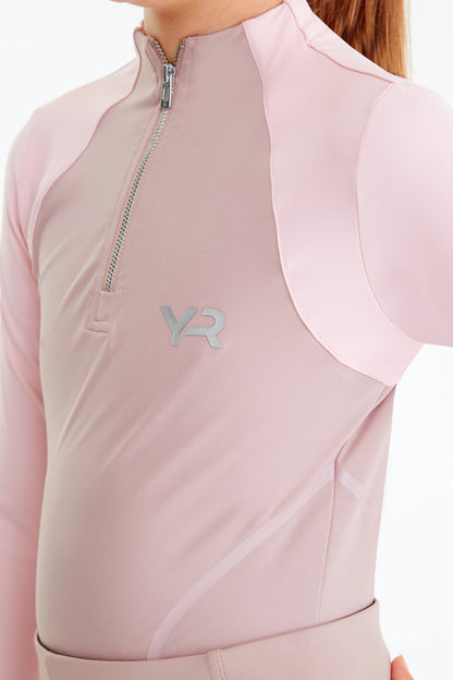 YR PINK COLOUR BLOCK BASE LAYER