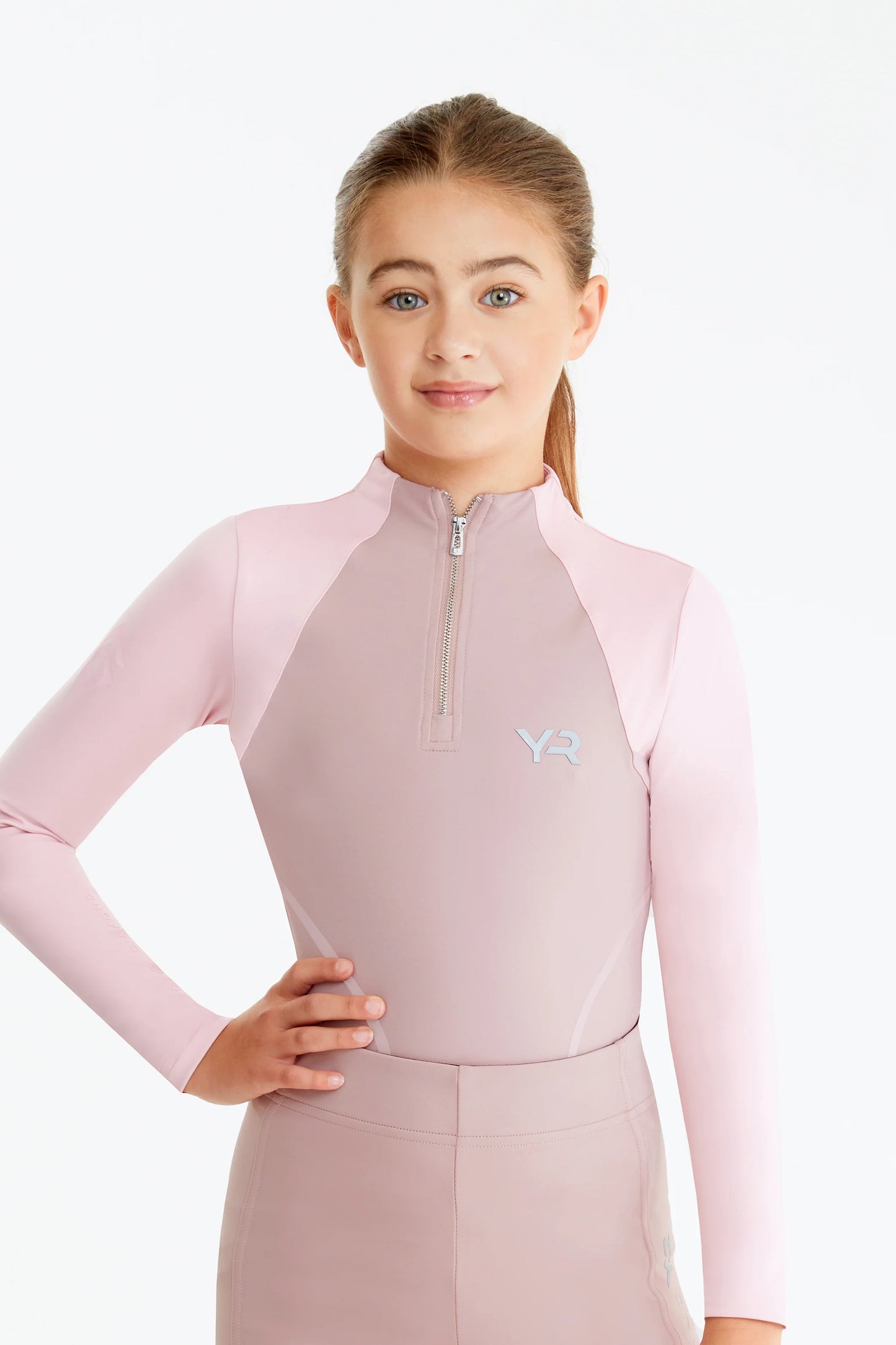 YR PINK COLOUR BLOCK BASE LAYER