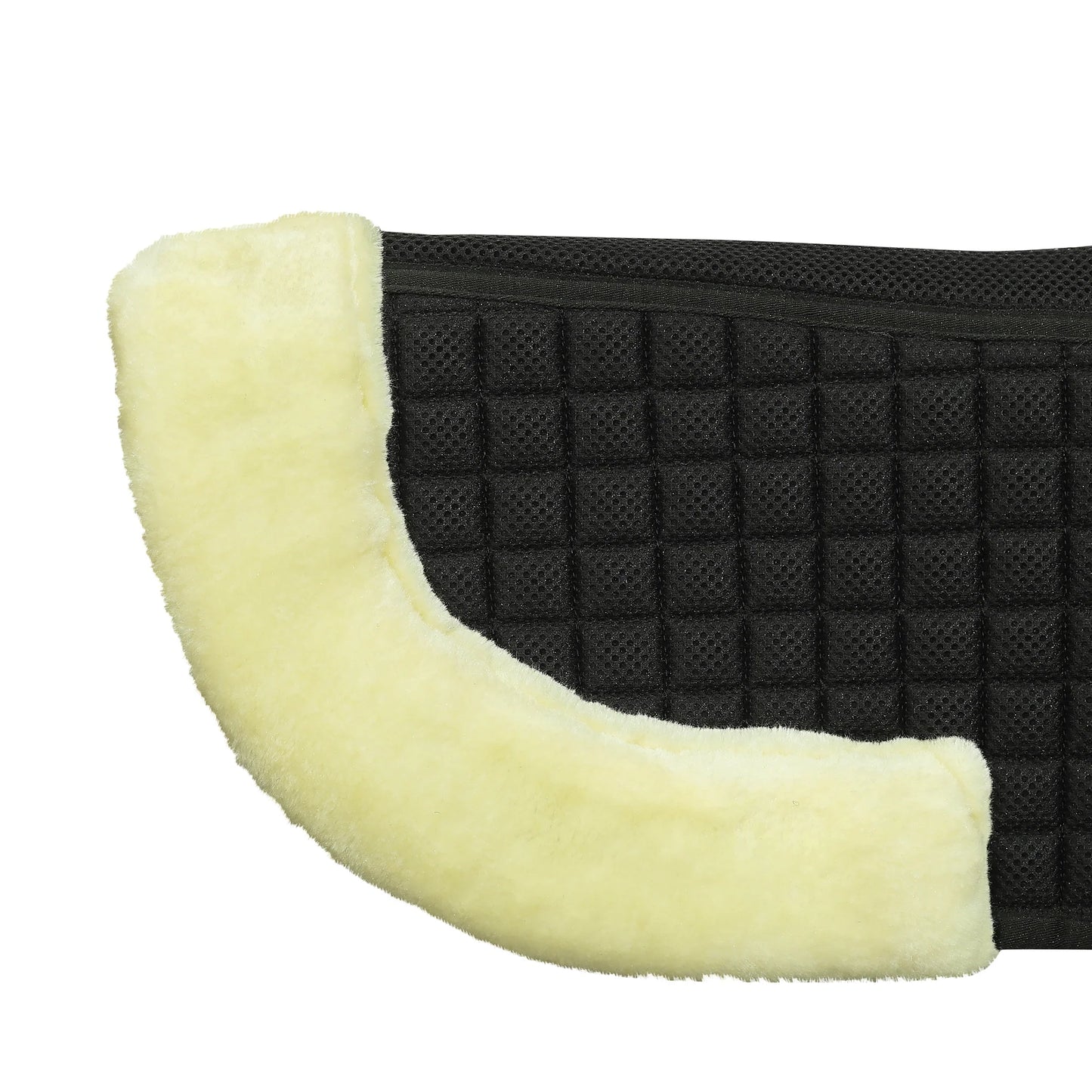 LETTIA COOLMAX SHERPA QUILTED HALF PAD W/ TRIM