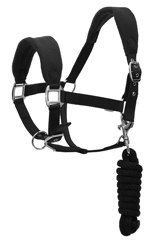 HENRI DE RIVEL ERGONOMIC COMFORT HALTER AND LEAD ROPE SET