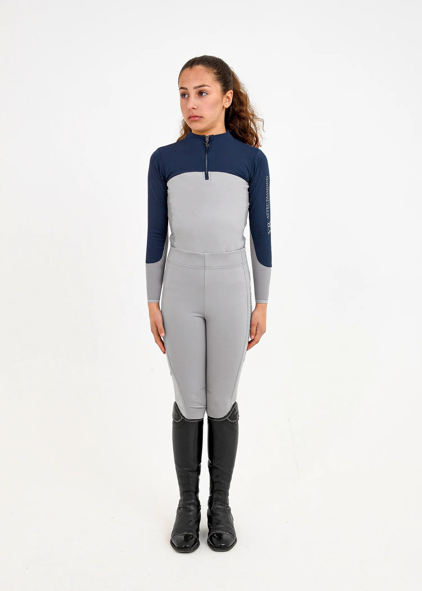 YR Navy Colour Block Base Layer