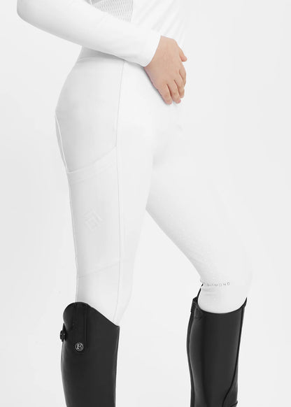 YR White Full Seat Leggings