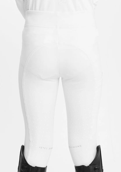 YR White Full Seat Leggings