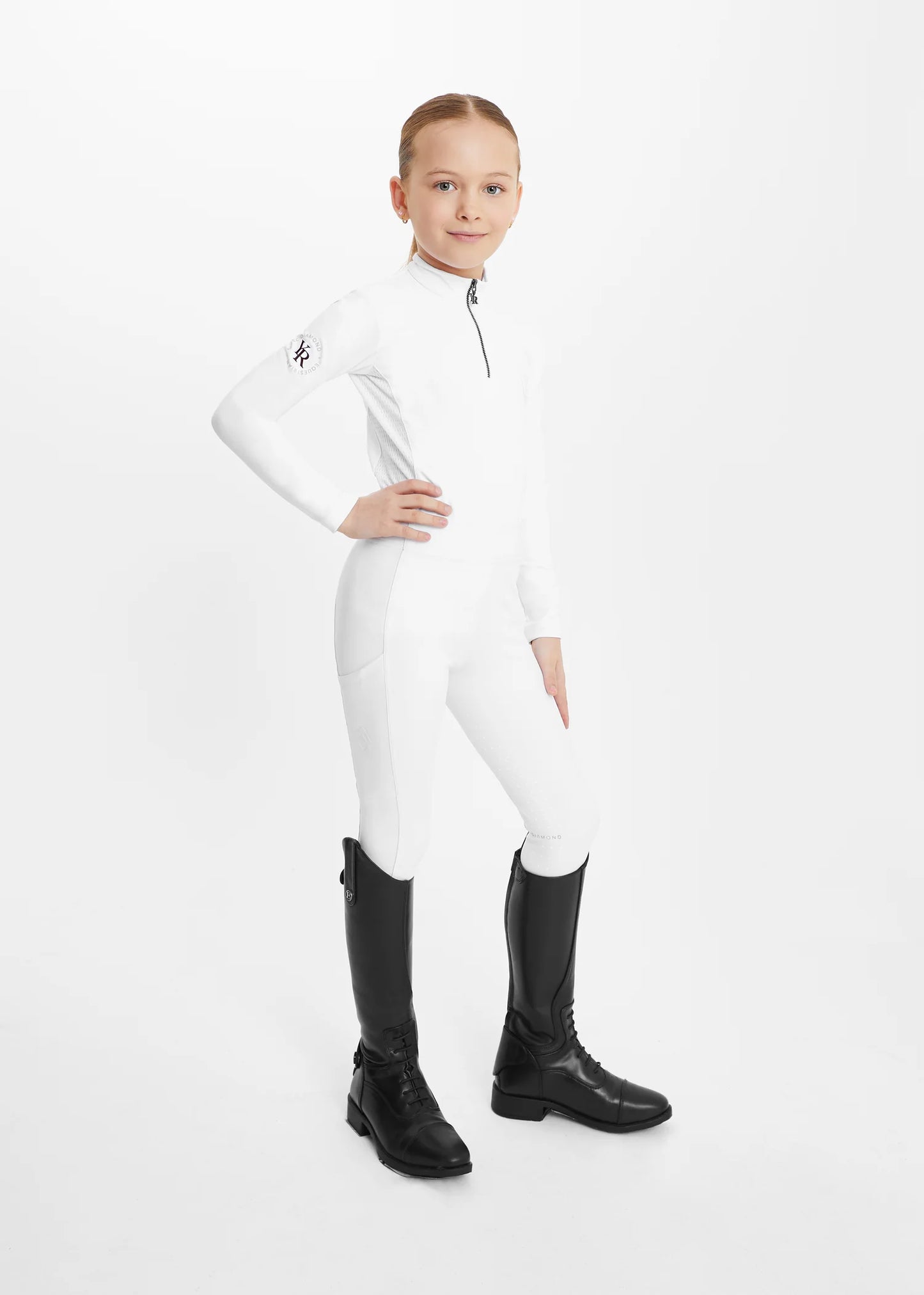 YR White Full Seat Leggings