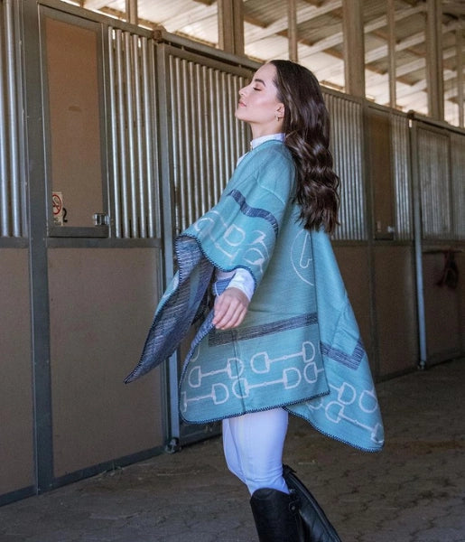 Alme Blue Poncho