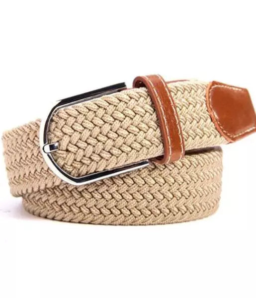 Beige Elastic Belt