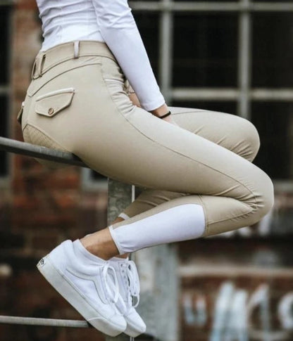 Beige Full Grip Breeches