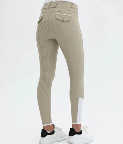 Beige Full Grip Breeches