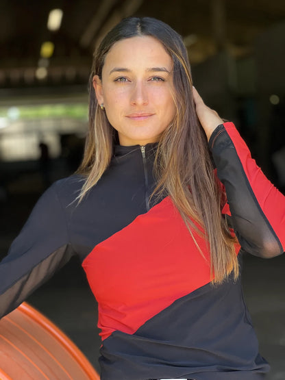 Sophie Schooling Shirt Red/Black