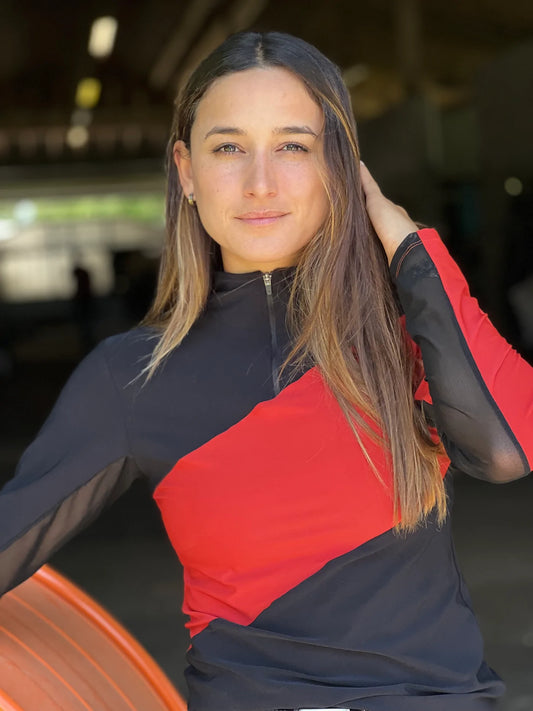 Sophie Schooling Shirt Red/Black