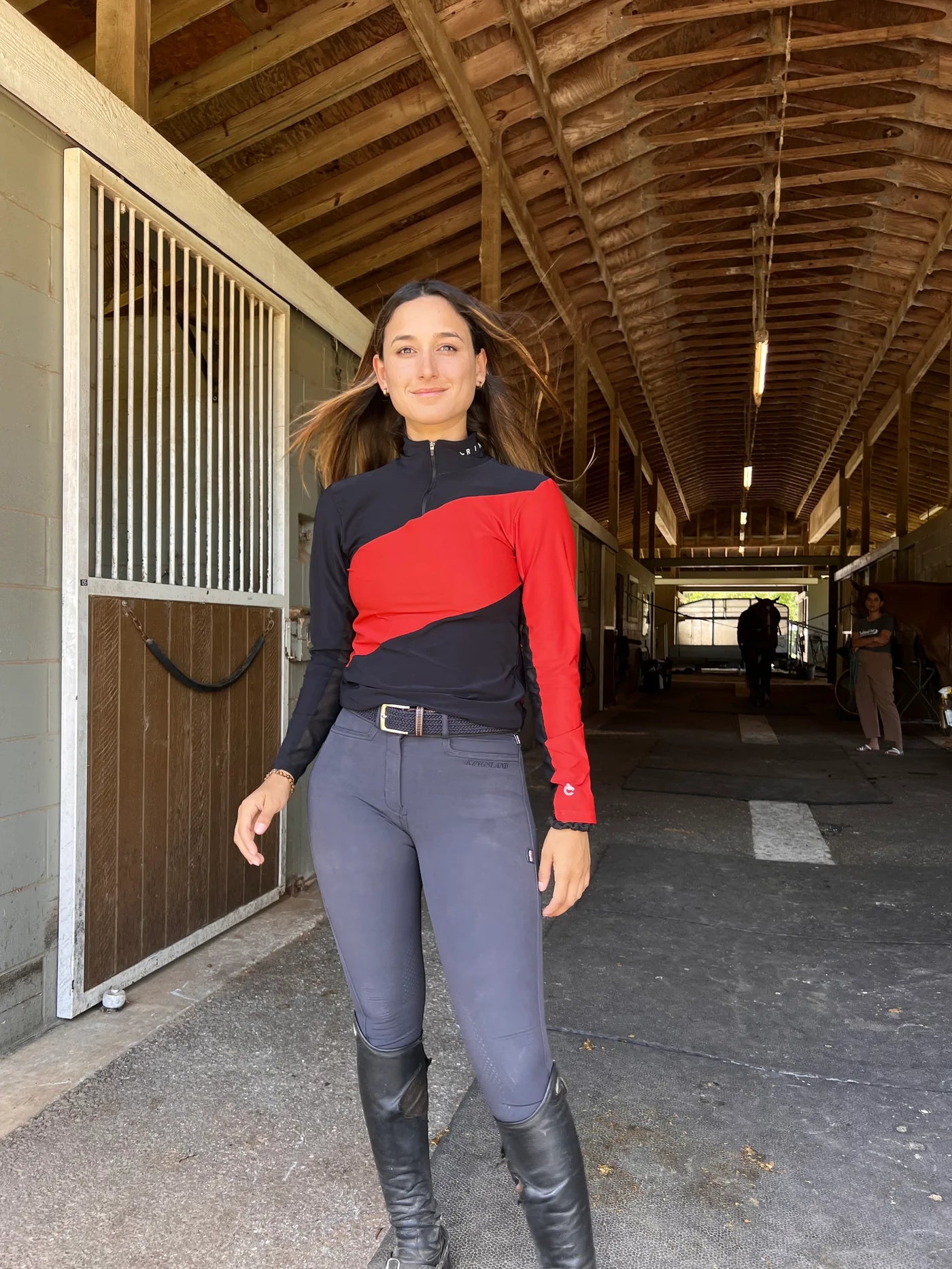 Sophie Schooling Shirt Red/Black