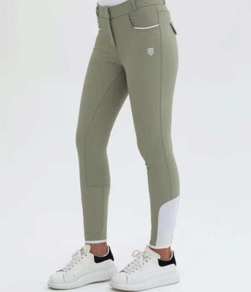 Olive Full Grip Breeches