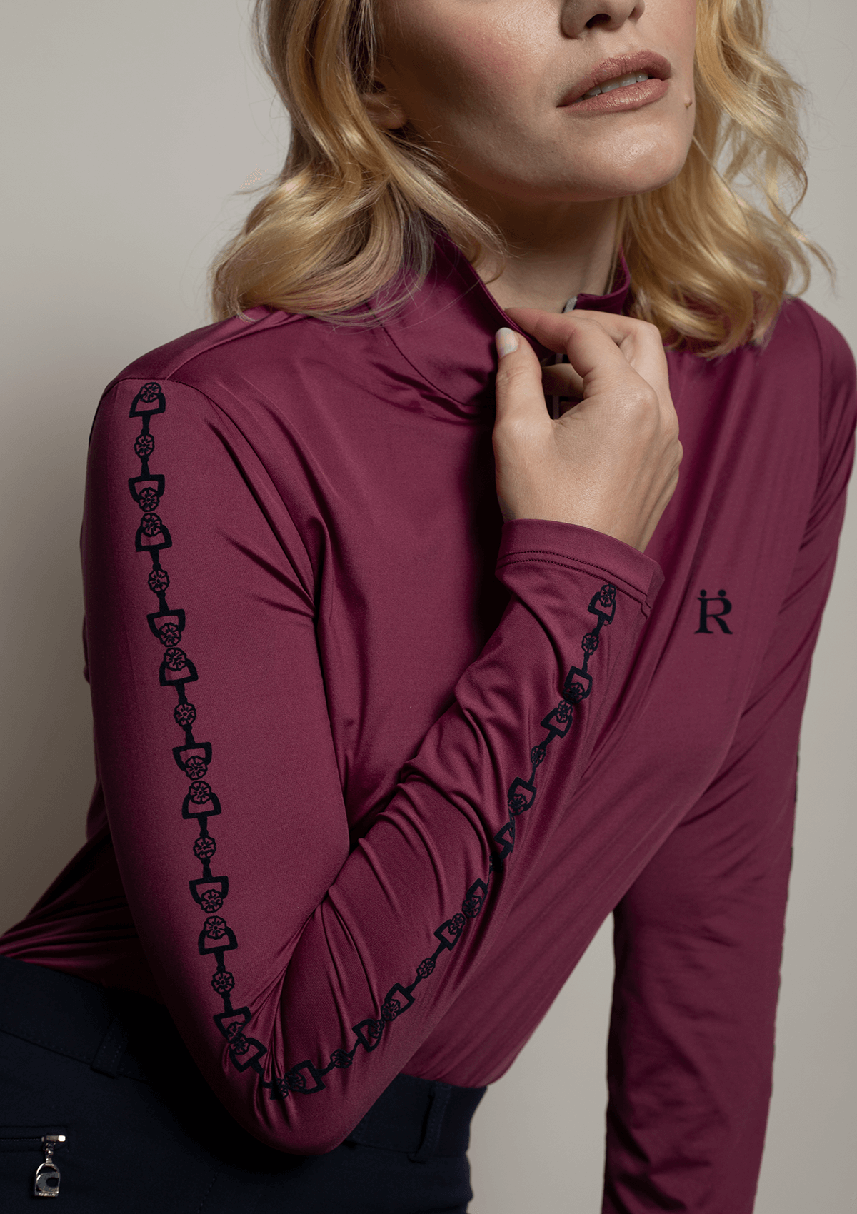 WHISPER QUARTER ZIP LONG SLEEVE | LIGHT-WEIGHT | MAROON