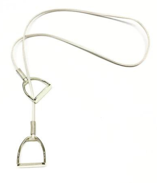 Double Stirrup Leather Necklace